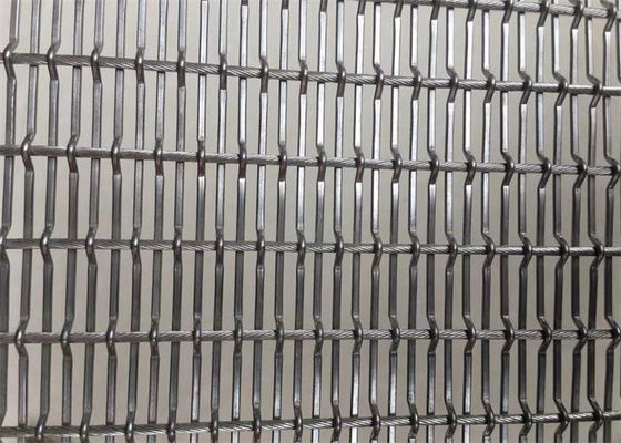 Stainless Steel Architectural Wire Mesh H Type Cable And Rod Combination Mesh