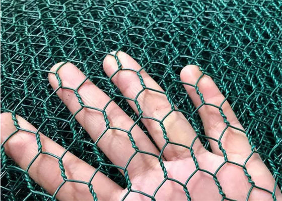 شبكة سلكية مستطيلة مغلفة بـ PVC شبكة سلكية منسوجة مشوهة